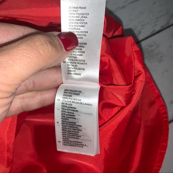 H&M Red Strapless Dress NWT - Picture 7 of 7